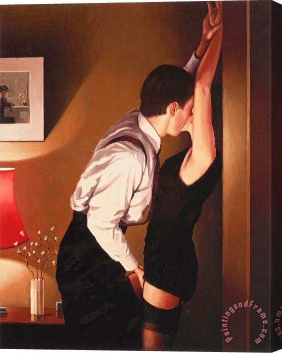 Jack Vettriano Game on 2006 Stretched Canvas Painting / Canvas Art