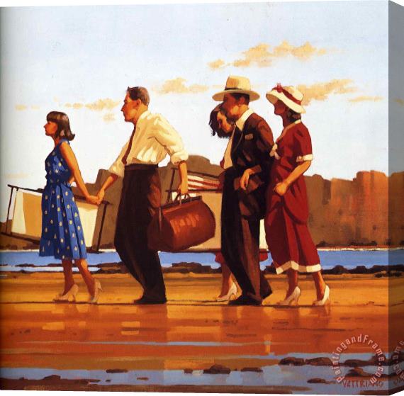 Jack Vettriano Good Days Sunshine Stretched Canvas Painting / Canvas Art