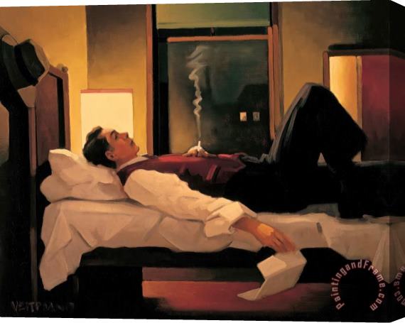Jack Vettriano Heartbreak Hotel Stretched Canvas Painting / Canvas Art