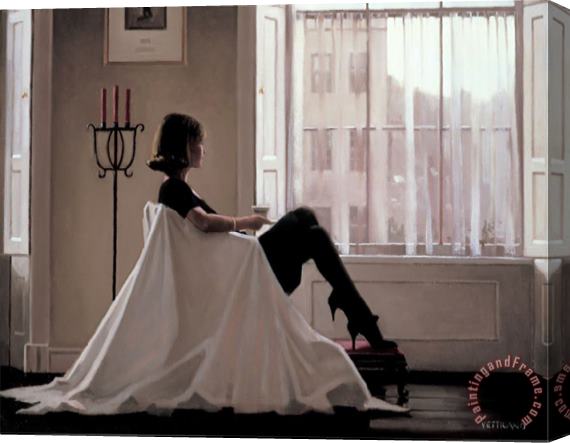 Jack Vettriano In Thoughts of You Stretched Canvas Print / Canvas Art