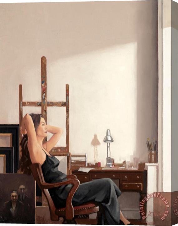Jack Vettriano Model in The Studio, I Stretched Canvas Print / Canvas Art
