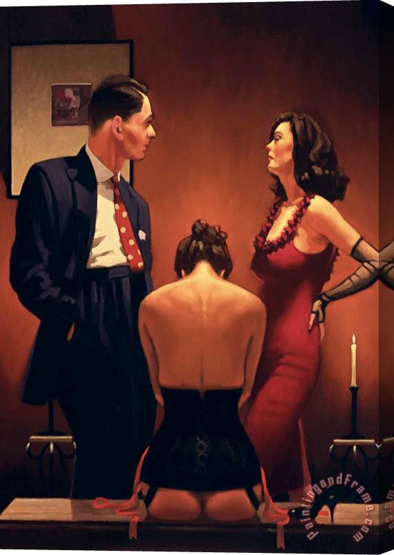 Jack Vettriano Not Identified 2 Stretched Canvas Painting / Canvas Art