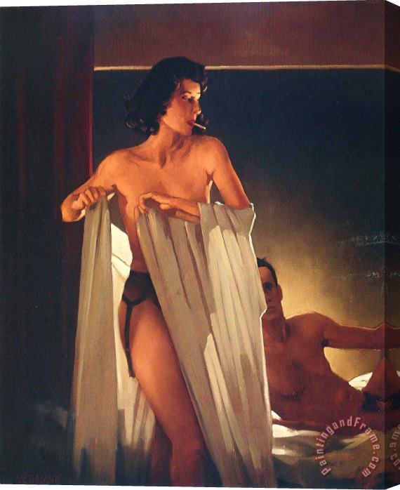 Jack Vettriano Not Identified 3 Stretched Canvas Painting / Canvas Art