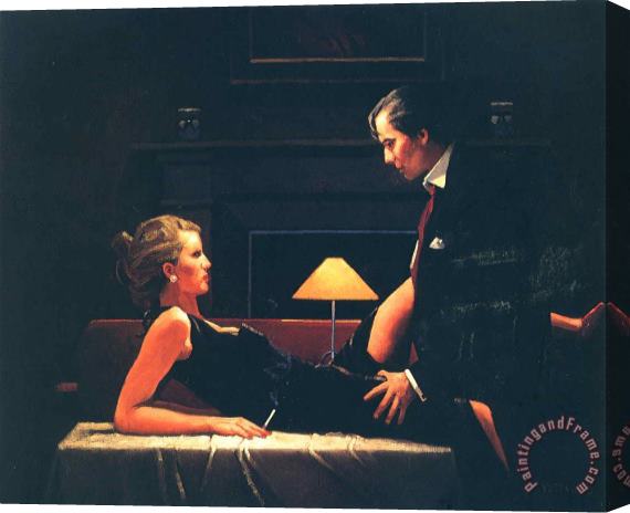 Jack Vettriano Passion Overflow Stretched Canvas Print / Canvas Art