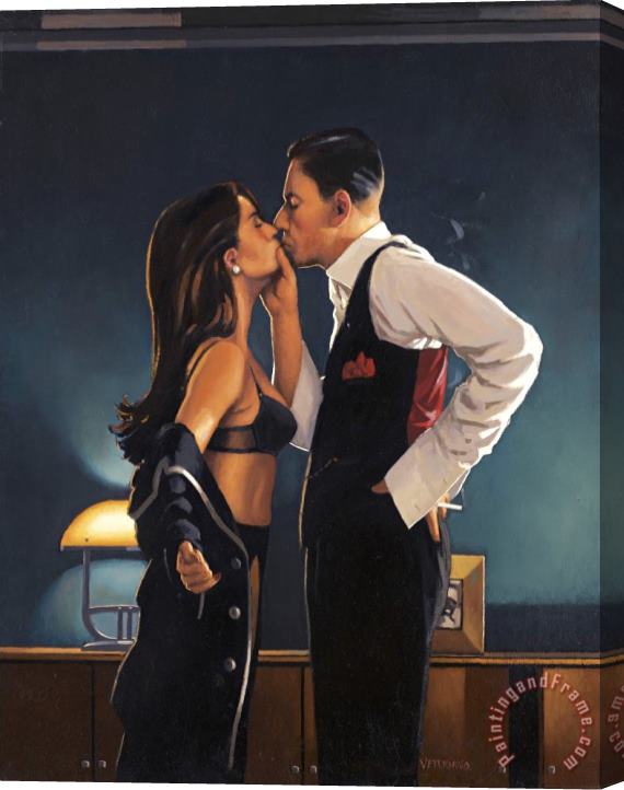 Jack Vettriano Pincer Movement Stretched Canvas Print / Canvas Art