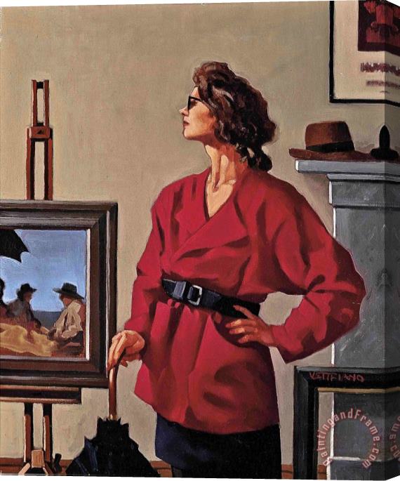 Jack Vettriano Right Time, Right Place Stretched Canvas Painting / Canvas Art