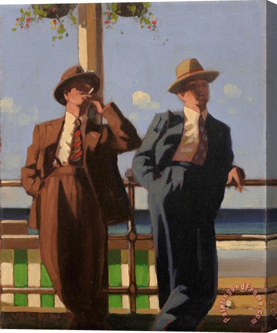 Jack Vettriano Seaside Sharks, 1993 Stretched Canvas Painting / Canvas Art