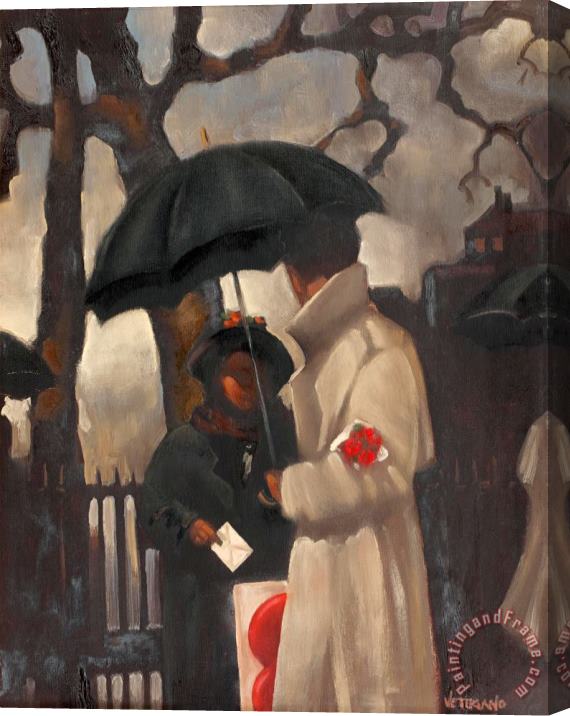 Jack Vettriano St Valentine's Day Stretched Canvas Painting / Canvas Art
