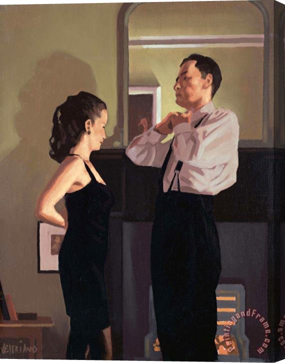 Jack Vettriano Study for Between Darkness And Dawn, 2017 Stretched Canvas Painting / Canvas Art