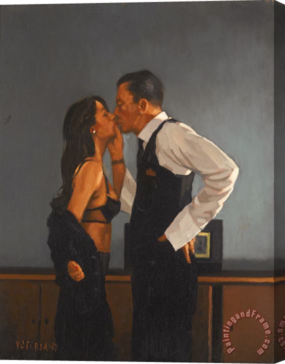 Jack Vettriano Study for Pincer Movement Stretched Canvas Painting / Canvas Art