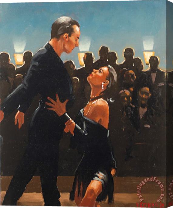 Jack Vettriano Study for Rumba in Black Stretched Canvas Painting / Canvas Art