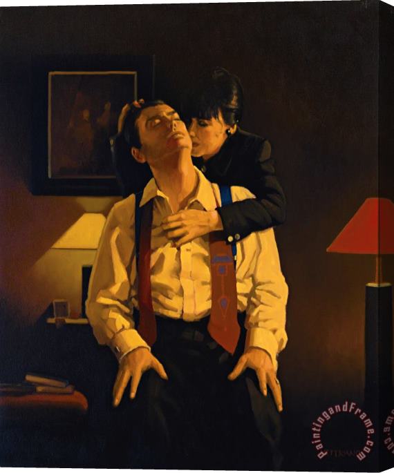 Jack Vettriano Sweet Little Lies, 1999 Stretched Canvas Print / Canvas Art