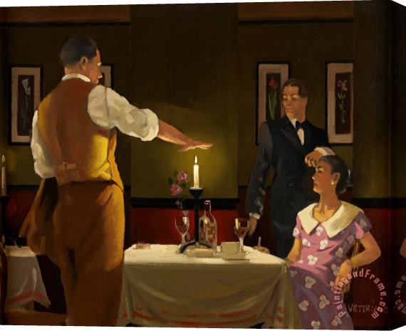 Jack Vettriano Test of True Love Stretched Canvas Painting / Canvas Art