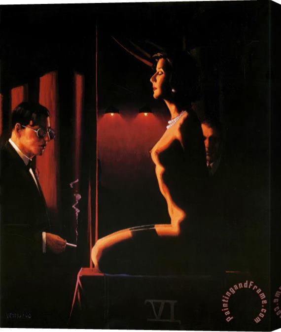 Jack Vettriano The Assessors Stretched Canvas Print / Canvas Art