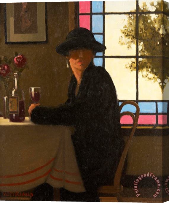 Jack Vettriano The Flirtatious Woman Stretched Canvas Print / Canvas Art
