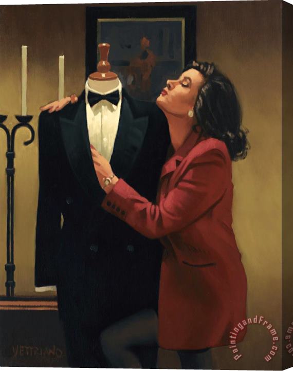 Jack Vettriano The Longing, 1997 Stretched Canvas Painting / Canvas Art