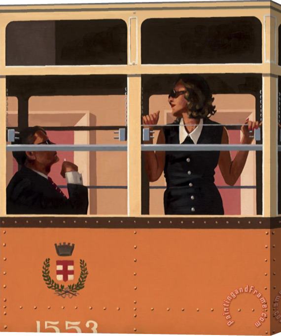 Jack Vettriano The Look of Love Stretched Canvas Print / Canvas Art