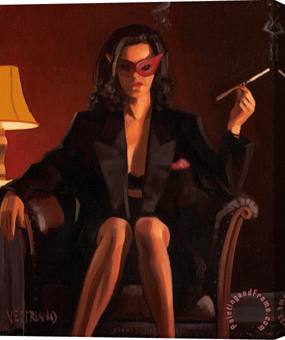 Jack Vettriano The Mask, 1998 Stretched Canvas Painting / Canvas Art
