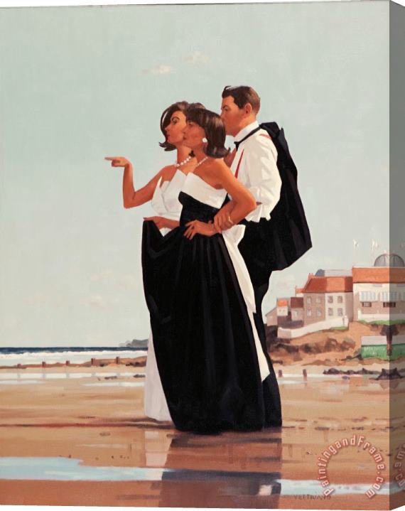 Jack Vettriano The Missing Man II, 1997 Stretched Canvas Painting / Canvas Art