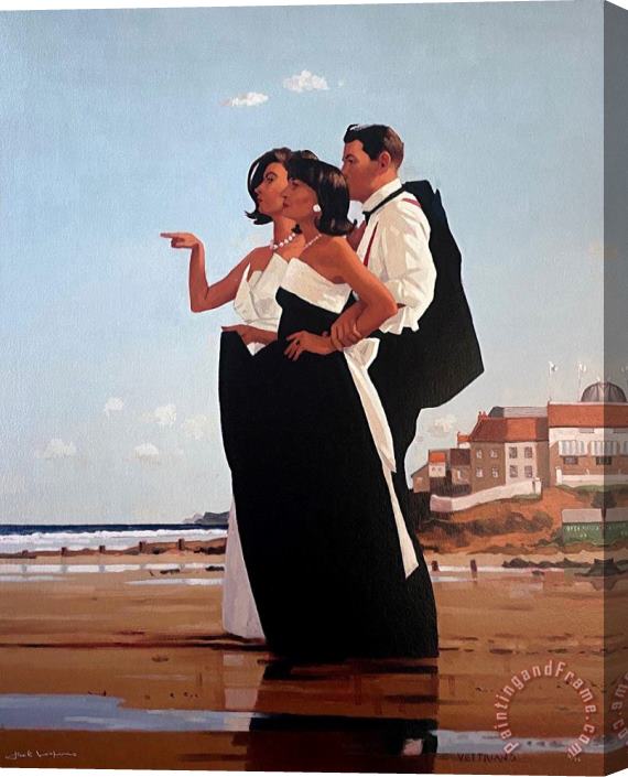 Jack Vettriano The Missing Man Ii Stretched Canvas Painting / Canvas Art