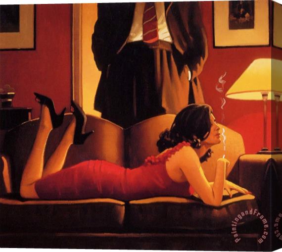 Jack Vettriano The Parlour of Temptation Stretched Canvas Painting / Canvas Art