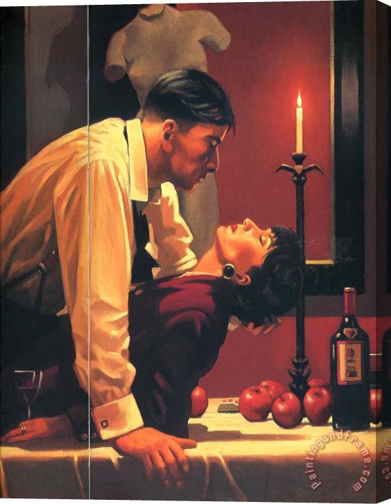Jack Vettriano The Party S Over Stretched Canvas Print / Canvas Art