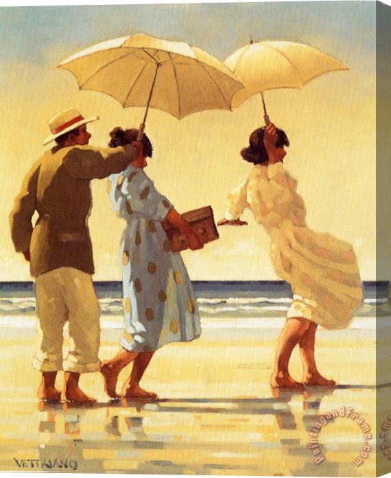 Jack Vettriano The Picnic Party Stretched Canvas Print / Canvas Art