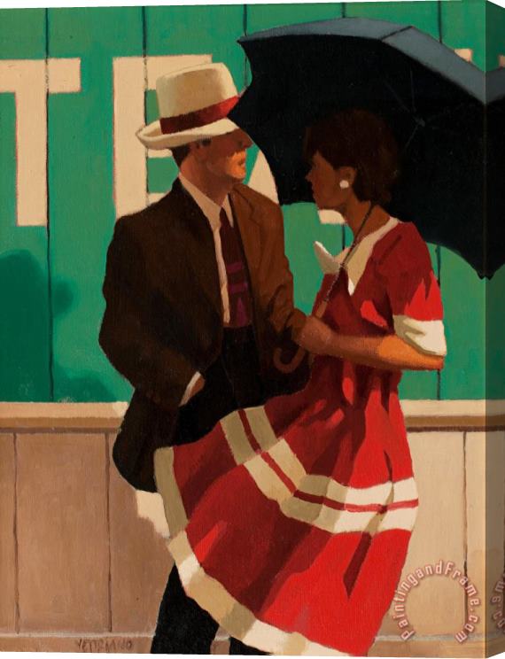Jack Vettriano The Unorthodox Approach (study), 1996 Stretched Canvas Painting / Canvas Art