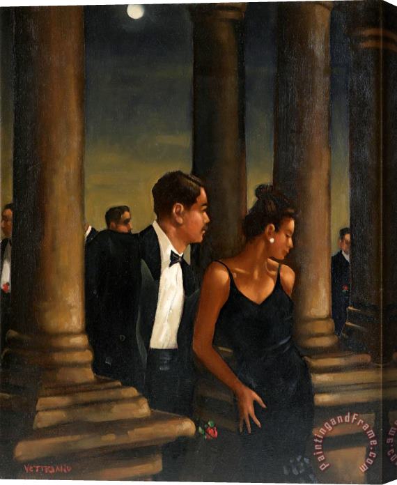 Jack Vettriano The Valentines Dance Stretched Canvas Painting / Canvas Art