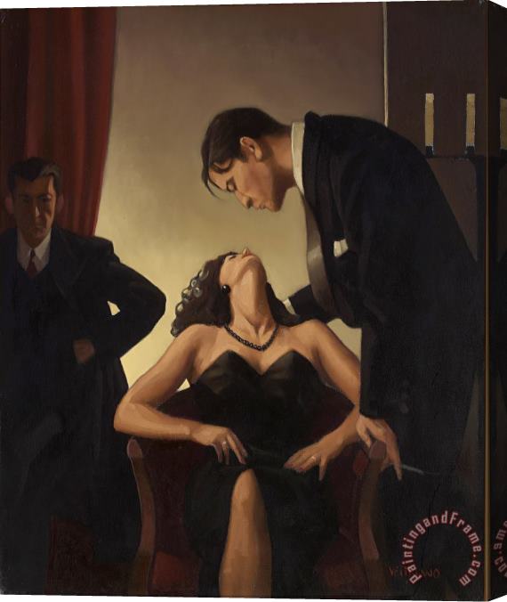 Jack Vettriano Three Is Not a Crowd, 1997 Stretched Canvas Print / Canvas Art