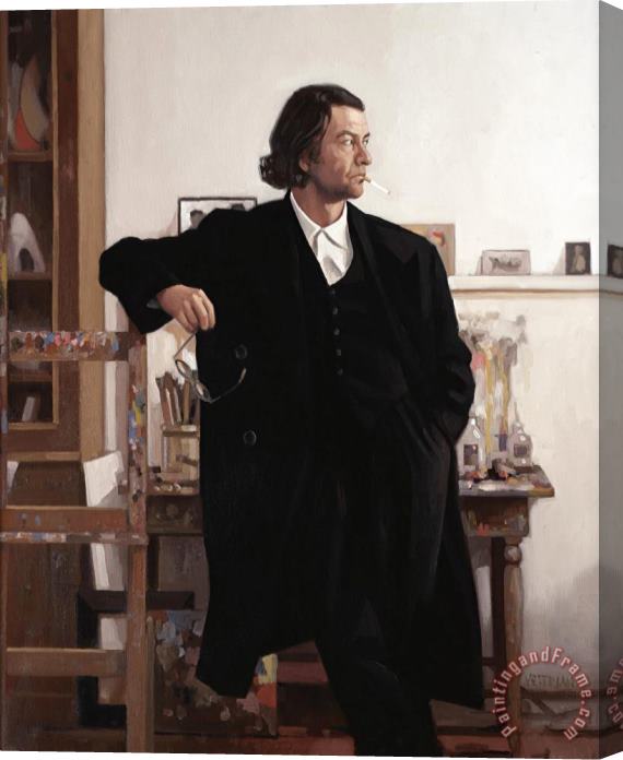 Jack Vettriano Workstation, 1998 Stretched Canvas Print / Canvas Art