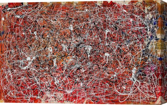Jackson Pollock Abstract 2015 Stretched Canvas Painting / Canvas Art