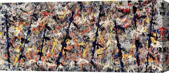 Jackson Pollock Blue Poles, 1952 Stretched Canvas Print / Canvas Art