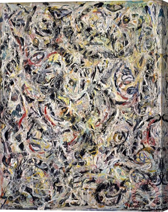 Jackson Pollock Eyes in The Heat Stretched Canvas Painting / Canvas Art