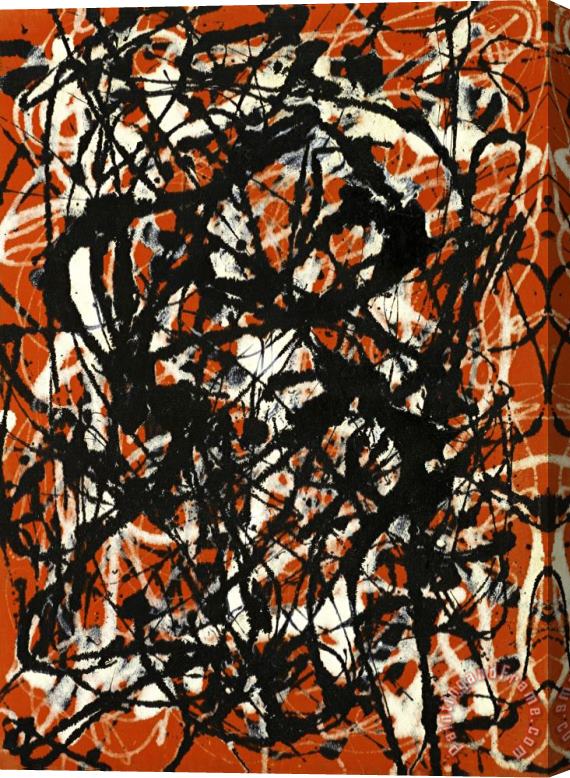Jackson Pollock Free Form 1946 Stretched Canvas Print / Canvas Art