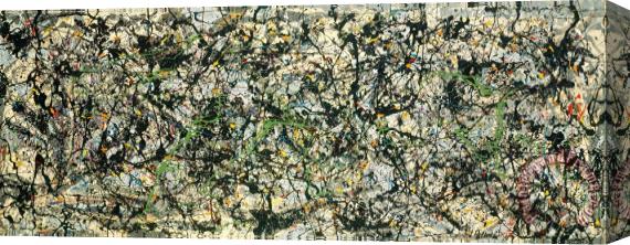 Jackson Pollock Lucifer 1947 Stretched Canvas Painting / Canvas Art