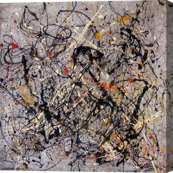 Jackson Pollock Number 18 1950 Stretched Canvas Painting / Canvas Art