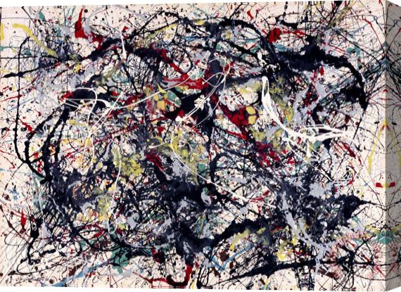 Jackson Pollock Number 34, 1949 Stretched Canvas Painting / Canvas Art