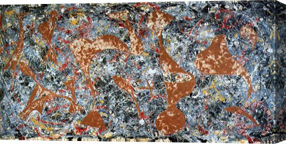 Jackson Pollock Number 7 C 1949 Stretched Canvas Painting / Canvas Art
