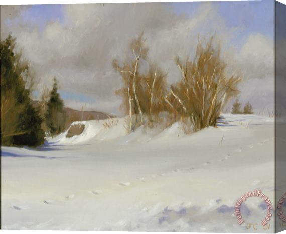 Jacob Collins Tracks in Snow Stretched Canvas Painting / Canvas Art