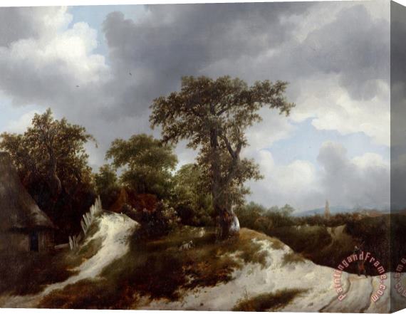 Jacob Isaacksz. Van Ruisdael Countryside Stretched Canvas Painting / Canvas Art