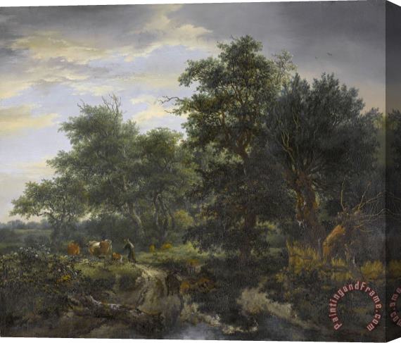 Jacob Isaacksz. Van Ruisdael Forest Scene Stretched Canvas Print / Canvas Art