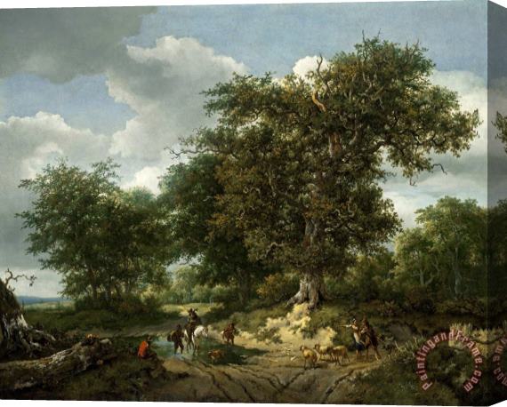 Jacob Isaacksz. Van Ruisdael The Great Oak Stretched Canvas Print / Canvas Art