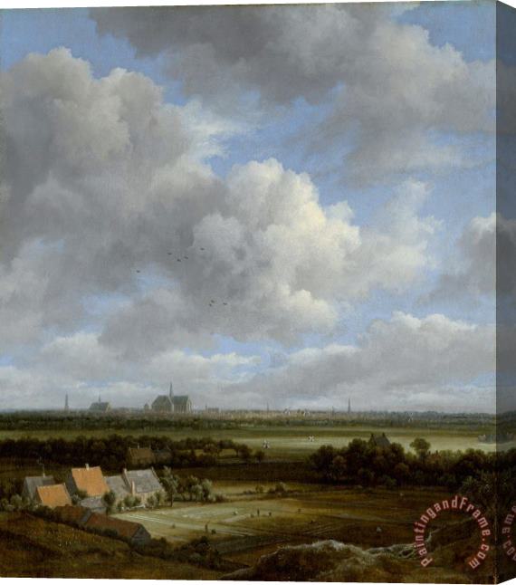 Jacob Isaacksz. Van Ruisdael View of Haarlem From The Northwest, with The Bleaching Fields in The Foreground Stretched Canvas Print / Canvas Art