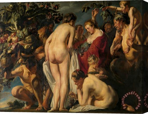 Jacob Jordaens Allegory of Fertility Stretched Canvas Painting / Canvas Art