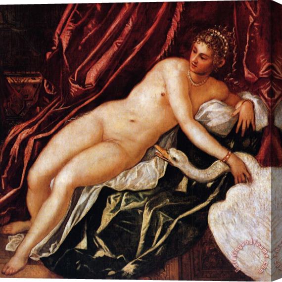 Jacopo Robusti Tintoretto Leda And The Swan Stretched Canvas Print / Canvas Art