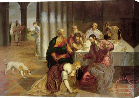Jacopo Robusti Tintoretto The Conversion of Mary Magdalene Stretched Canvas Painting / Canvas Art