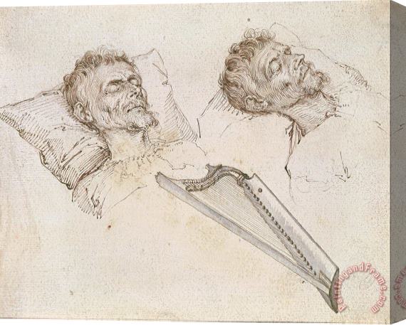Jacques de II. Gheyn Karel Van Mander on His Deathbed Stretched Canvas Painting / Canvas Art