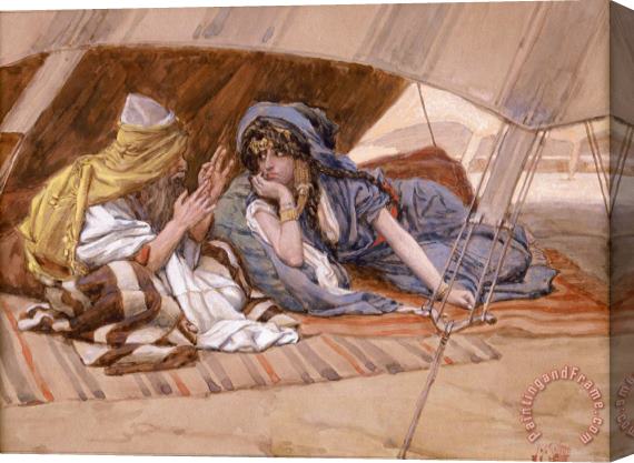 Jacques Joseph Tissot  Abram's Counsel to Sarai Stretched Canvas Painting / Canvas Art