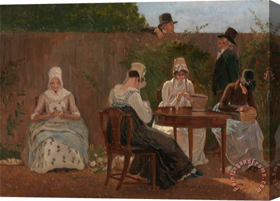 Jacques-Laurent Agasse The Chalon Family in London Stretched Canvas Painting / Canvas Art